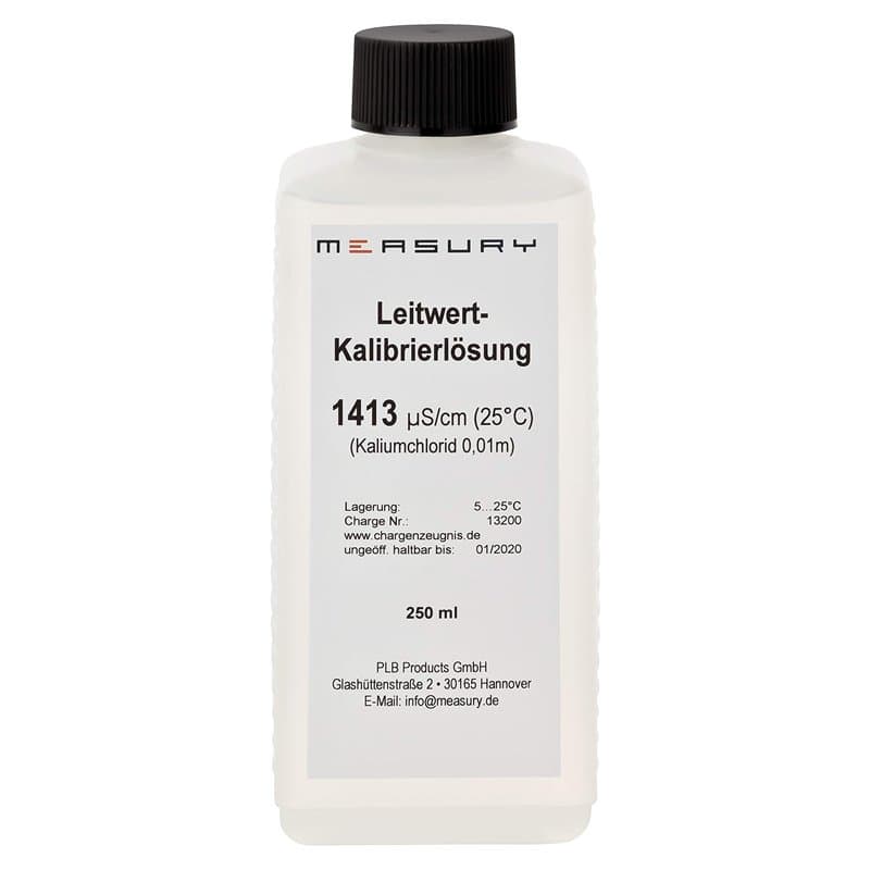 Measury Solution d'étalonnage de la Conductivité, EC 1413 µS 250ml, Solution tampon Solution d'étalonnage, Liquide d'étalonnage