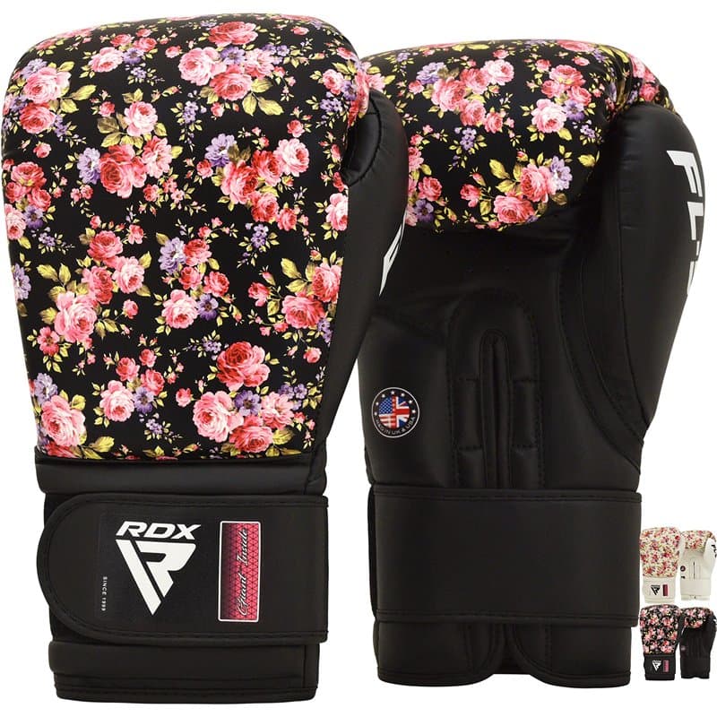 RDX Femme Gants de Boxe Muay Thai d'entrainement, Maya Hide Cuir, Sparring Kickboxing MMA Boxing Gloves, Gants pour Sac de Frapp