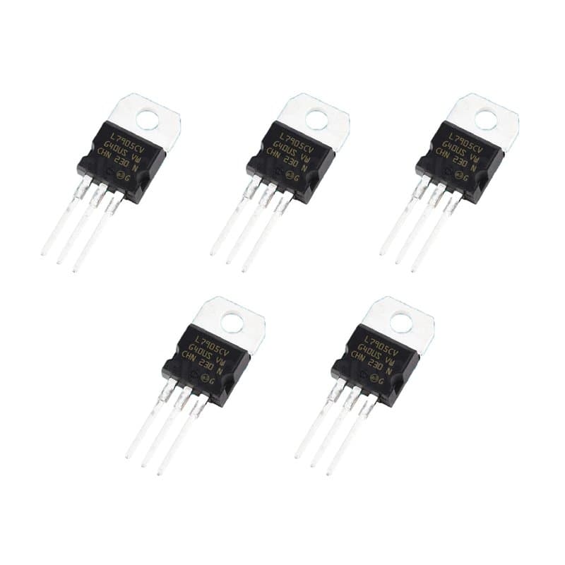 Kit de 5 régulateurs de tension négative -5V 1.5A 7905 L7905 L7905CV LM7905 LM7905CV TO-220