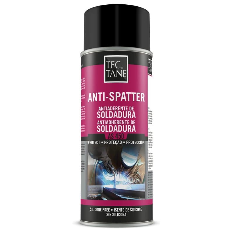 TECTANE Anti-adhésif à souder AS 450, spray anti-projection de soudure, protection efficace des surfaces, protège les buses et l