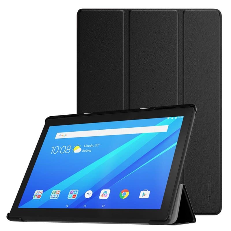 Moko Coque Compatible avec Lenovo Tab M10 10,1"(TB-X505F/TB-X505L/TB-X605F/X605L), Étui Pliable Ultra Mince et Léger Housse Comp