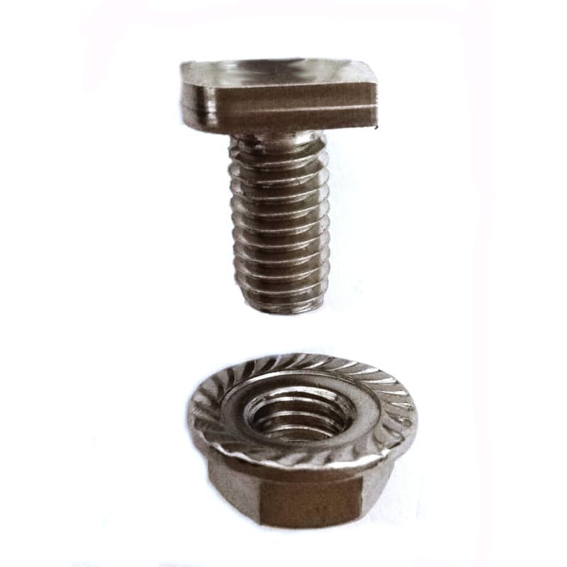20 Boulons en T M6 x 12 mm pour serre en acier inoxydable