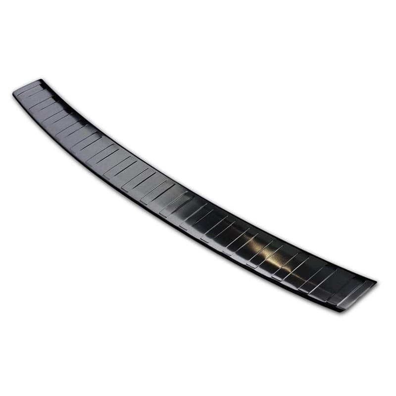 Avisa Protection de seuil arrière inox noir compatible avec BMW X1 (F48) 2015-2022 'Ribs'
