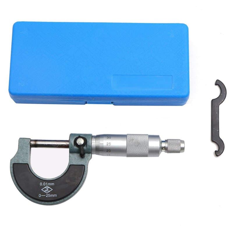 Micromètre Externe Métrique 0-25mm Haute précision Génie métallurgique et mécanicien automobile Outil de mesure TOPWAY 401301