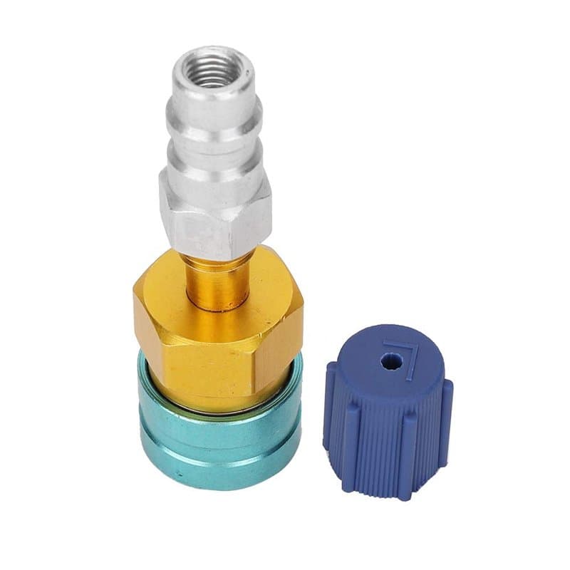 Adaptateur R1234yf,adaptateur de couplage rapide de coupleur rapide de voiture R1234YF à R134A pour climatiseur de voiture Rapid