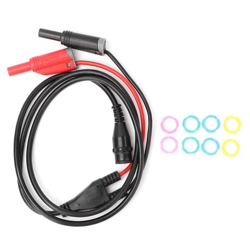 Câble coaxial P1204 BNC mâle vers fiche banane de sécurité, câble de test pour oscilloscope (100 cm)