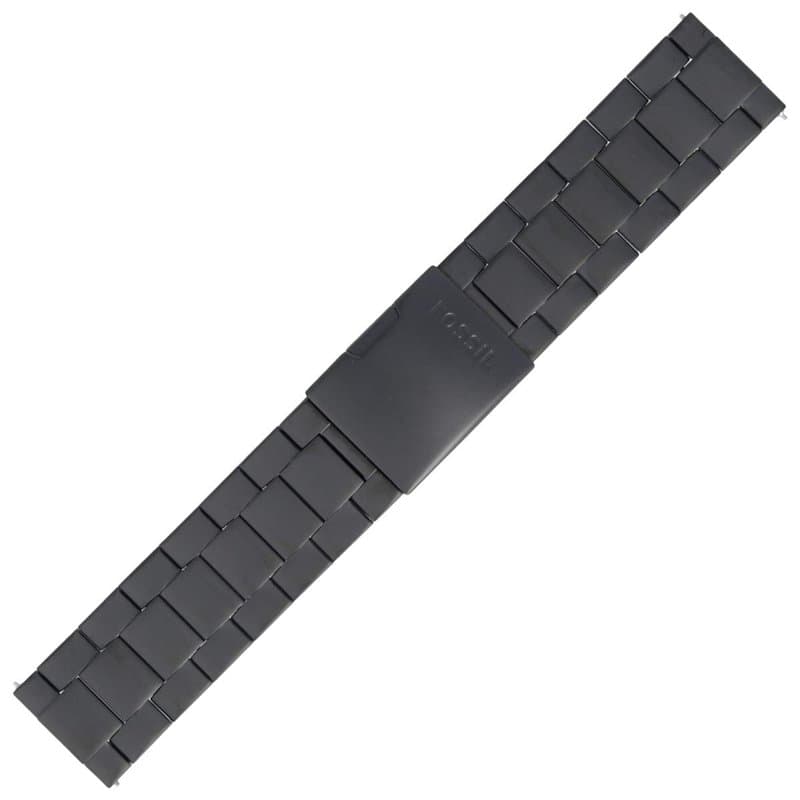 Fossil Bracelet de Montre 24mm Acier Inoxydable Noir JR-1401 | LB-JR1401