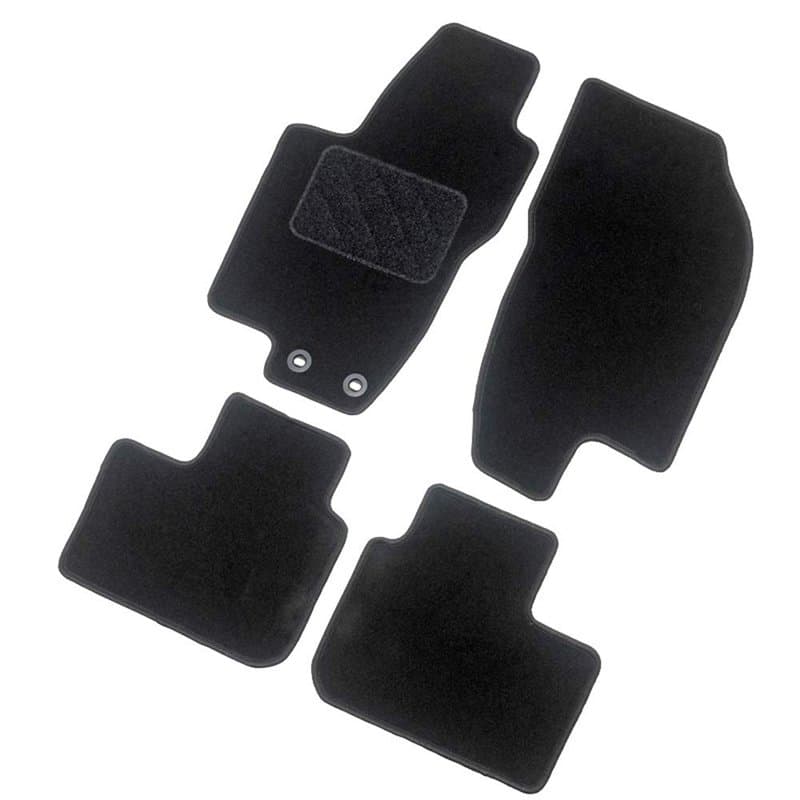 AUTO-STYLE Set de tapis de sol compatible avec Citroën C5 Aircross 2019-, Noir