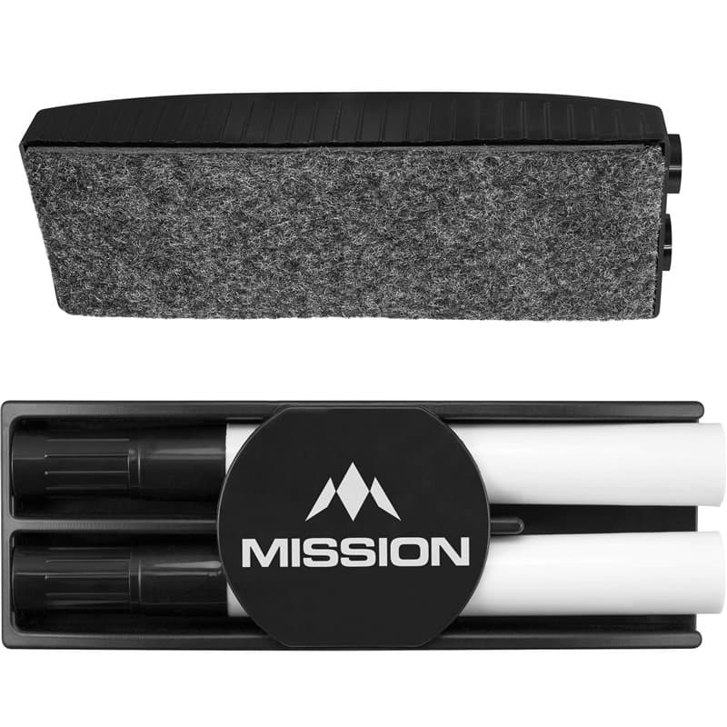 Mission Kit pour tableau blanc – Effaceur à sec avec marqueurs effaçables à sec