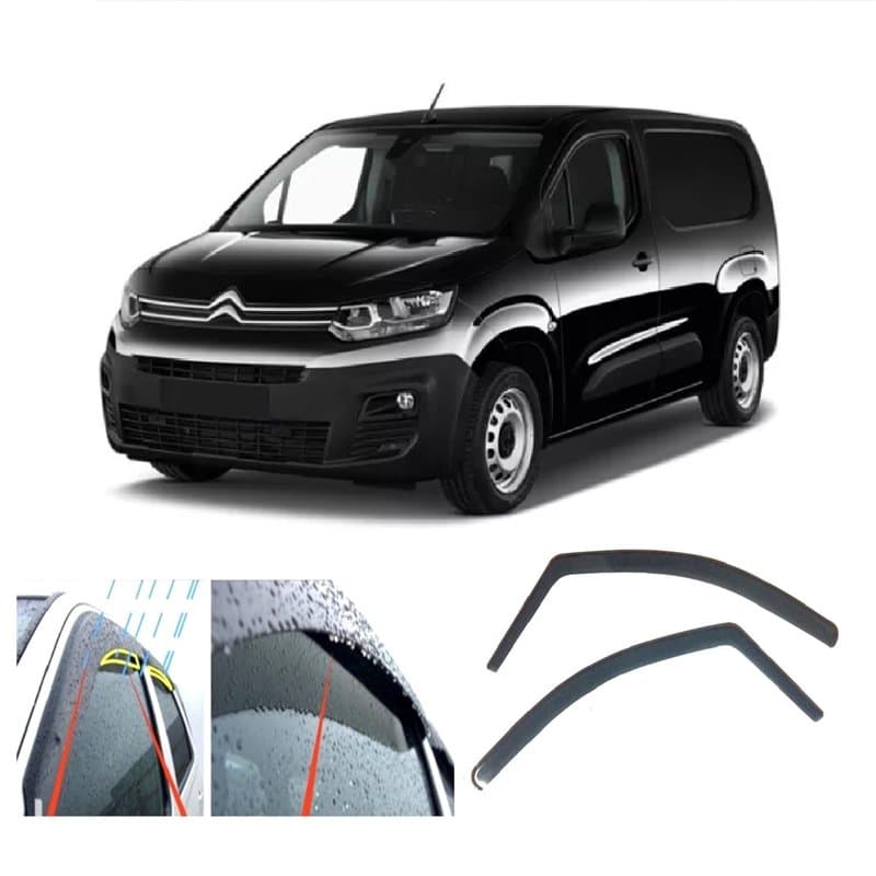 AC WOW Lot de 2 Déflecteur D'air Compatible avec Citroën Berlingo III 3 Peugeot Rifter Partner Opel Combo Toyota ProAce City 201