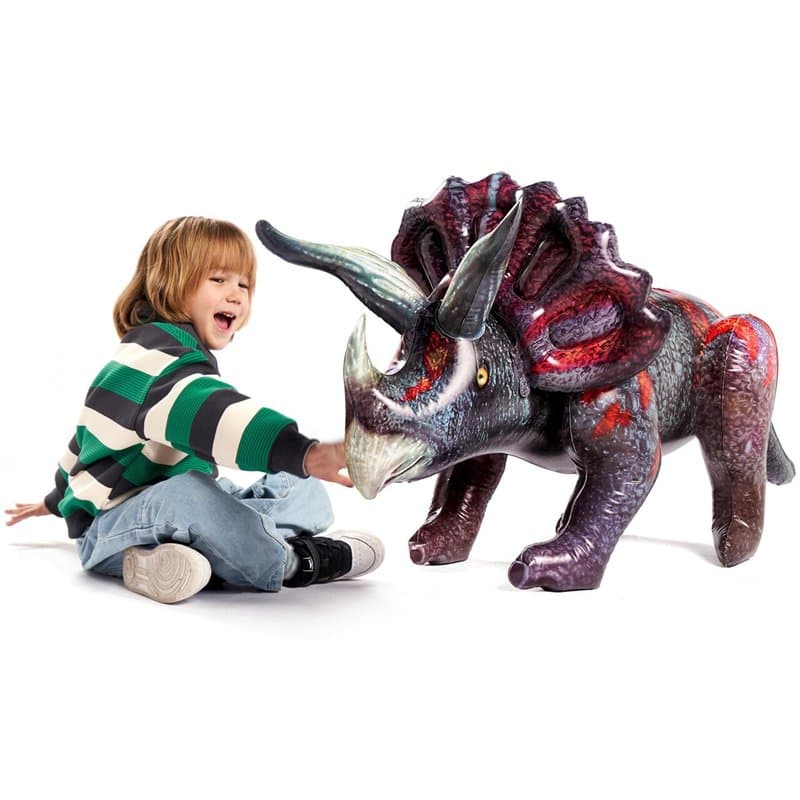 JOYIN Triceratops Jouet gonflable dinosaure pour fête de piscine, décoration de fête d'anniversaire, cadeau pour enfants et adul