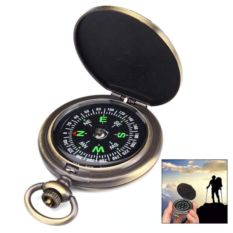 iwobi Boussole de Poche, Boussole Randonnée pour Voyage,Camping,Marche,Exploration