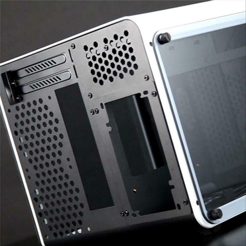 Raijintek Boitier Mini ITX Evo avec Panneaux vitrés (Blanc)