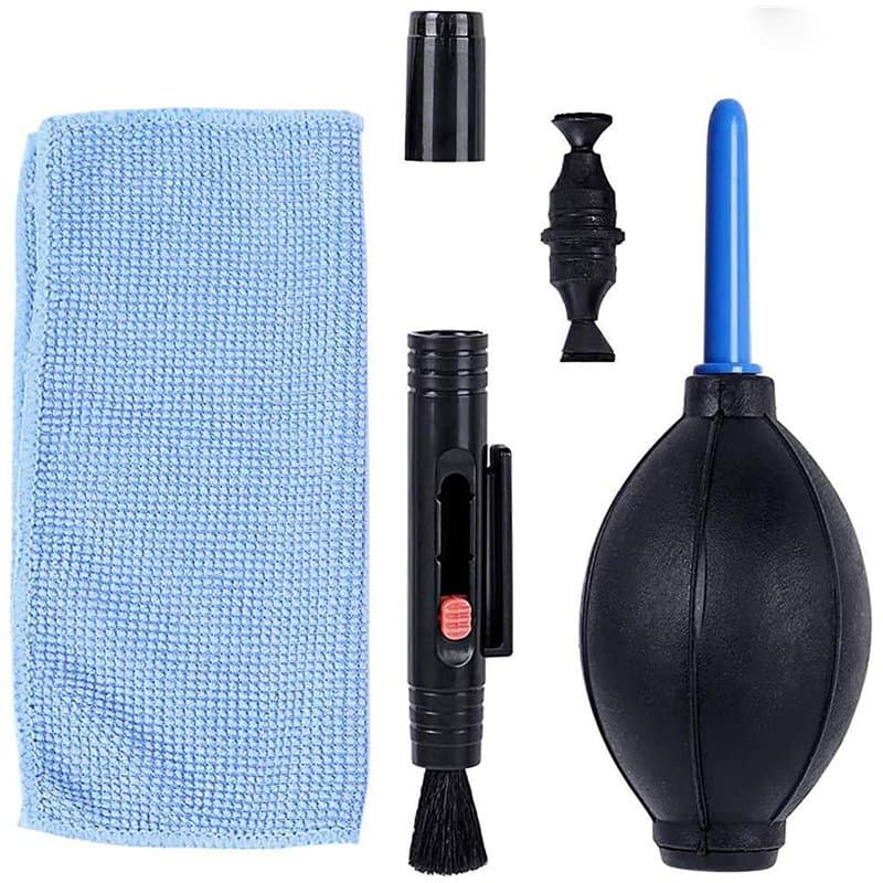 Kit de Nettoyage pour Camera, Incluant 1 x Stylo de Nettoyage d'Objectif Double Face / 1 x Souffleur d'air / 1 x Chiffon de Nett