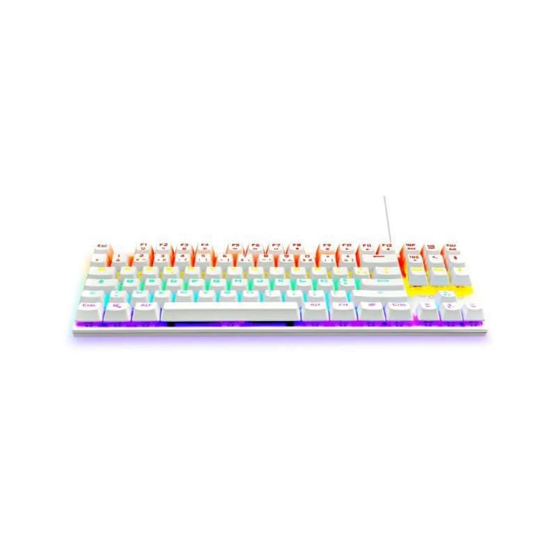 Clavier pour jeu The G-Lab Mercury Azerty Blanc
