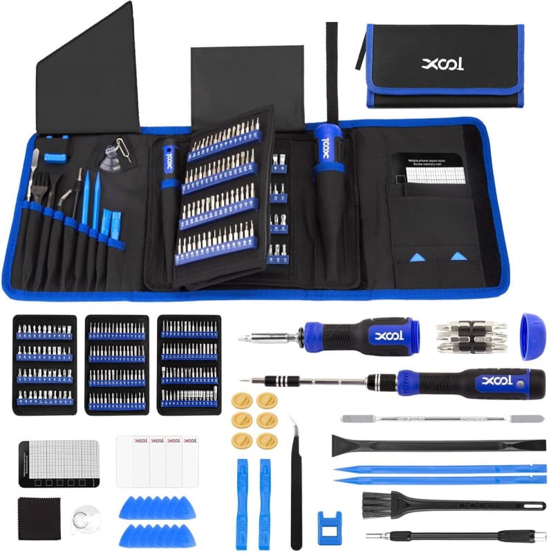 XOOL Kit Tournevis de Précision 200 en 1, Tournevis Magnétiques pour Réparation Électronique, Smartphones, Ordinateur, iPhone, T