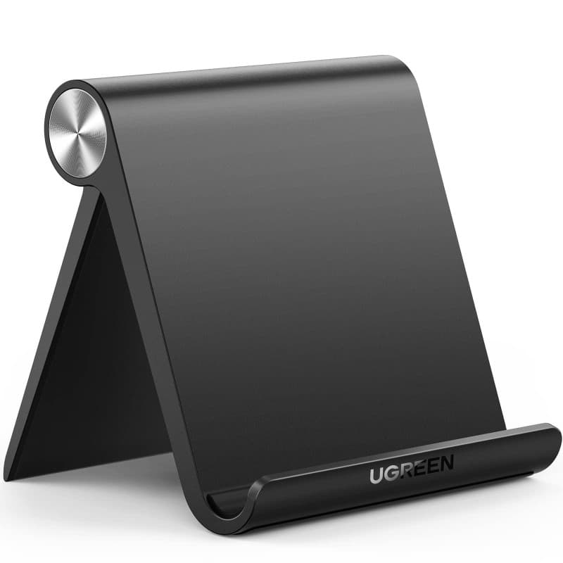 UGREEN Support Tablette Réglable Bureau Pose Tablette Téléphone Portable Pliable Compatible avec iPhone 17 Pro Max Air 16 15 14