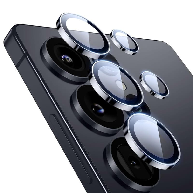 ESR Protection Objectif Caméra pour Samsung Galaxy S25 Ultra,Verre trempé ultra-fin, résistant aux rayures, bords en aluminium,