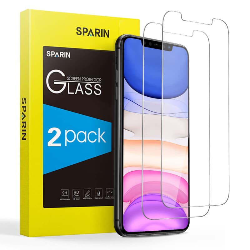 SPARIN Verre Trempé Compatible avec iPhone 11 et iPhone XR et iPhone 12/12 Pro, Vitre Protecteur pour iPhone 11, 0,26 mm HD, Ult