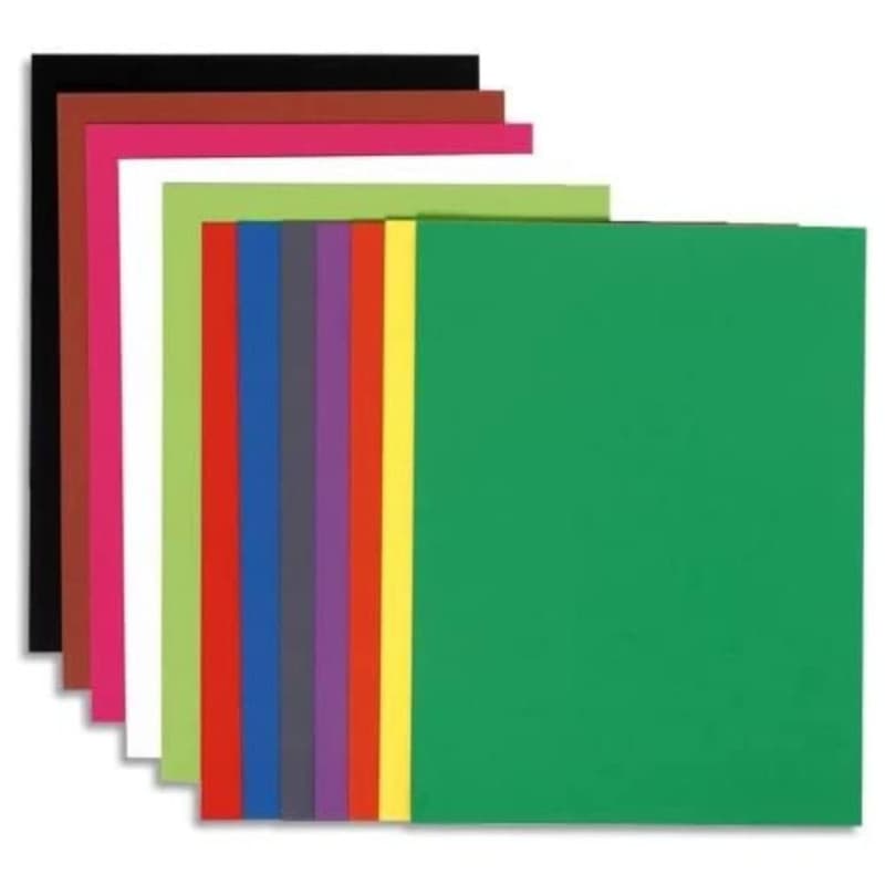 Exacompta Paquet de 100 sous chemises 80g FLASH format A4 100% RECYCLE assortis