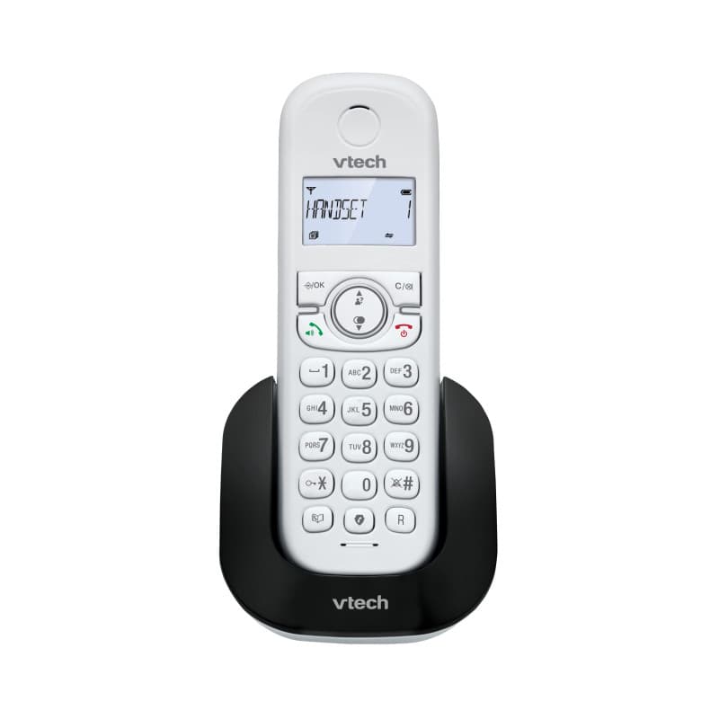 VTech CS1500 Téléphone sans Fil DECT à Double Charge avec Blocage d'appel, Identification de l'appelant/Appel en Attente, Haut-P