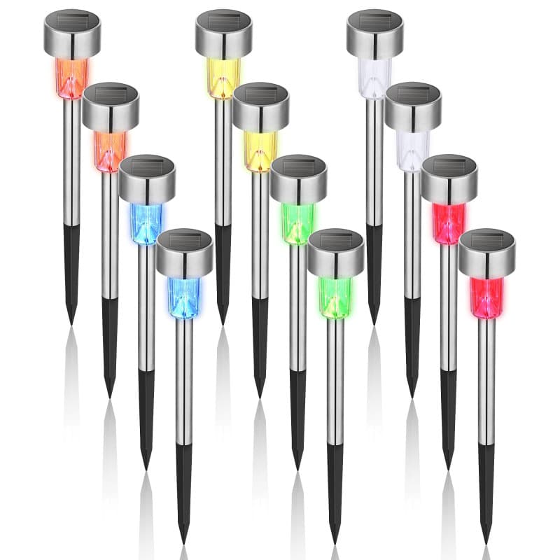 GIGALUMI Lampe Solaire Extérieur, Lampe Solaire Extérieur Jardin,Étanche Lumière Solaire Extérieur pour Terrasse, Pelouse, Jardi
