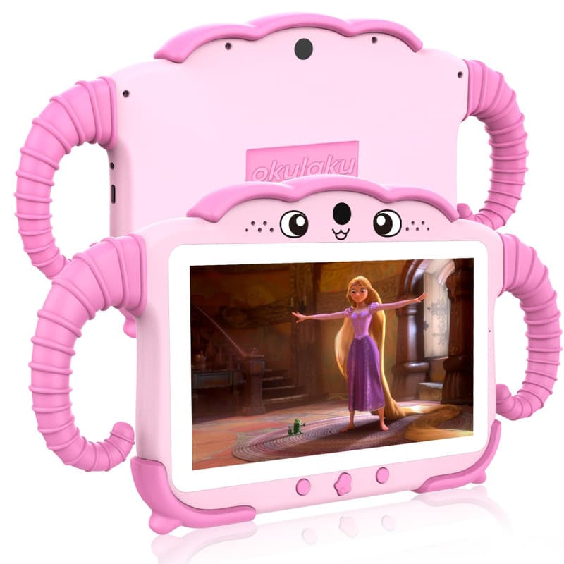 Tablette pour Enfant 7 Pouces Android Tablette Enfants avec WiFi Bluetooth ContrôLe Parental Logiciel Enfant Pré-Installé Quad C