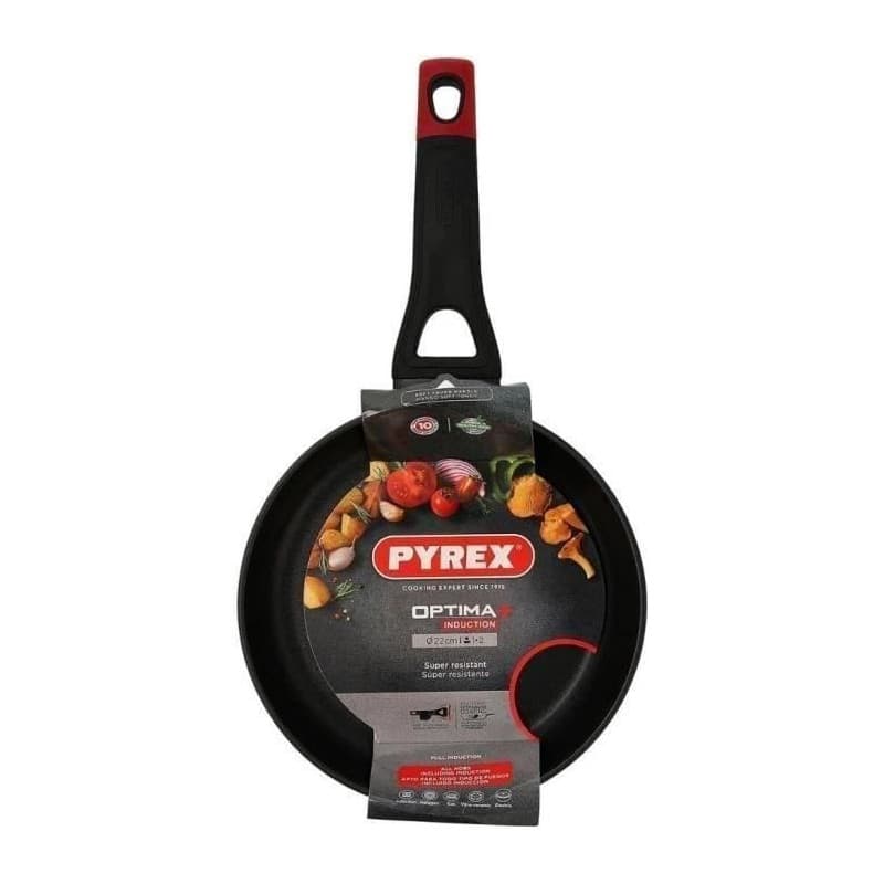 Poele - PYREX - 1455016 - En aluminium forgé - Antiadhésif - 22 cm - Sans PFAS