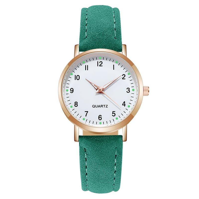 AOOSU Montre Femme, Lumineux Montre à Quartz Analogique pour Femme, Montres à la Mode Femmes Montres élégante avec Bracelet en C