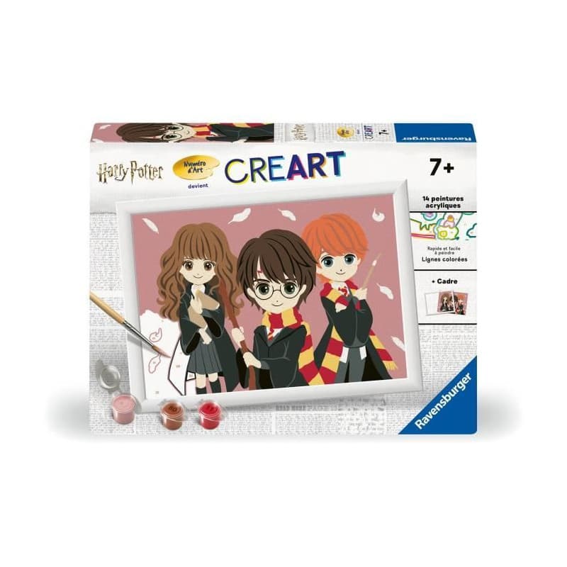 Set de peinture par numéro - Ravensburger - CreArt Kids - Portrait de groupe - 18x24cm - Enfants