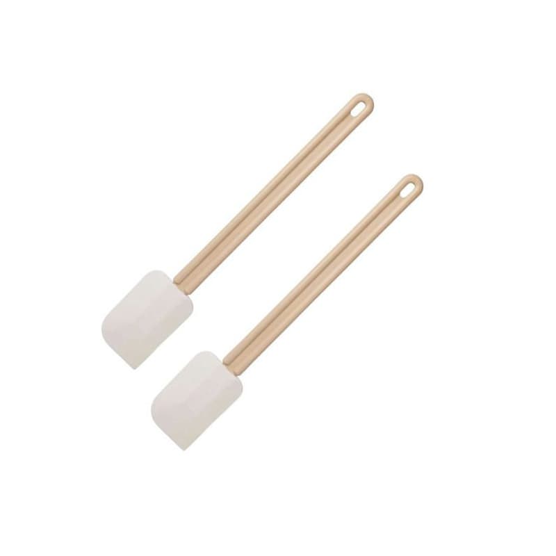 Ensemble de 2 Maryses de pâtisserie et de cuisine - FACKELMANN - Manche en résine - 42 cm
