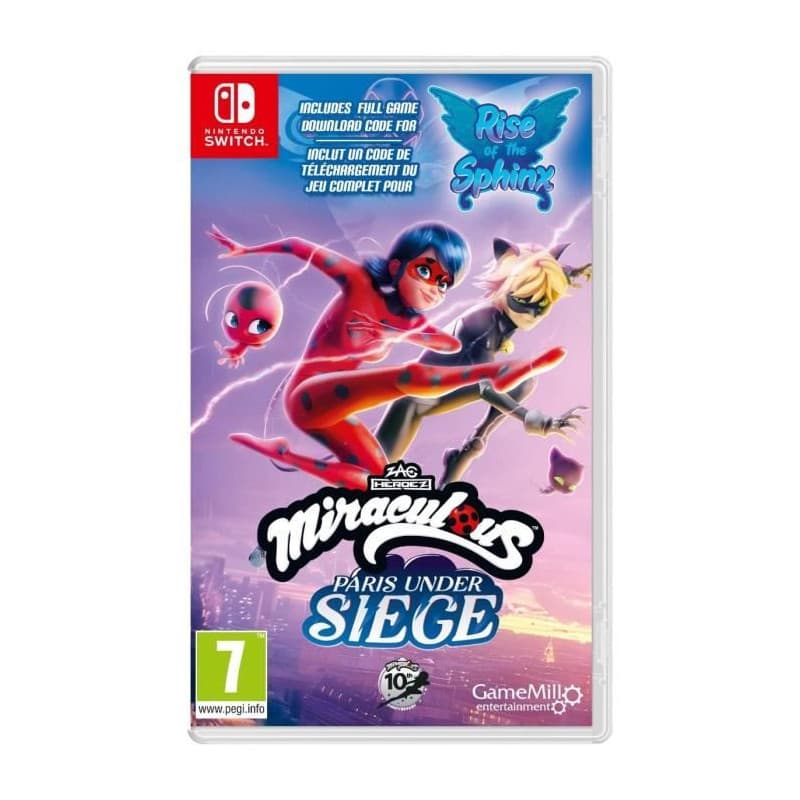 Miraculous 1&2 Pack (Rise of the Sphinx CIAB + Paris Under Siege) - Jeu Nintendo Switch