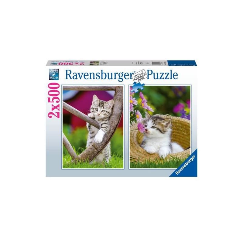 Puzzle 2x500 pieces - Les chatons a la campagne - Puzzle adultes Ravensburger