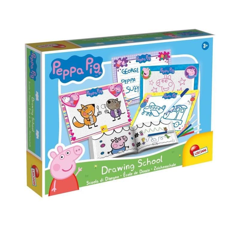 Ecole de dessin - Peppa Pig drawing school - pour apprendre a dessiner - LISCIANI