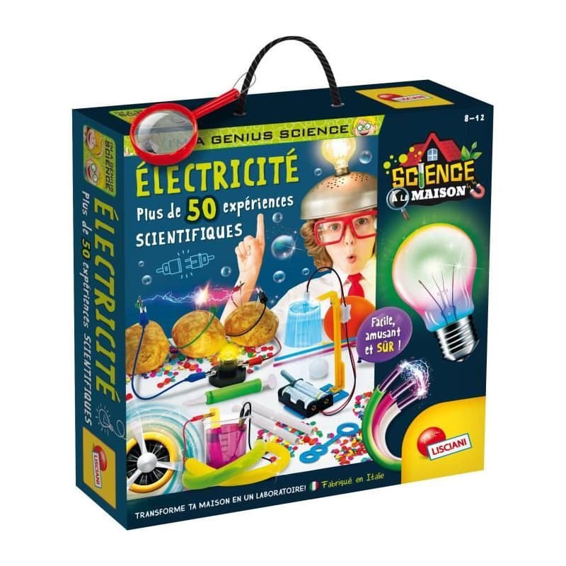 Génius Science - jeu scientifique - l'électricité - 50 expériences - LISCIANI