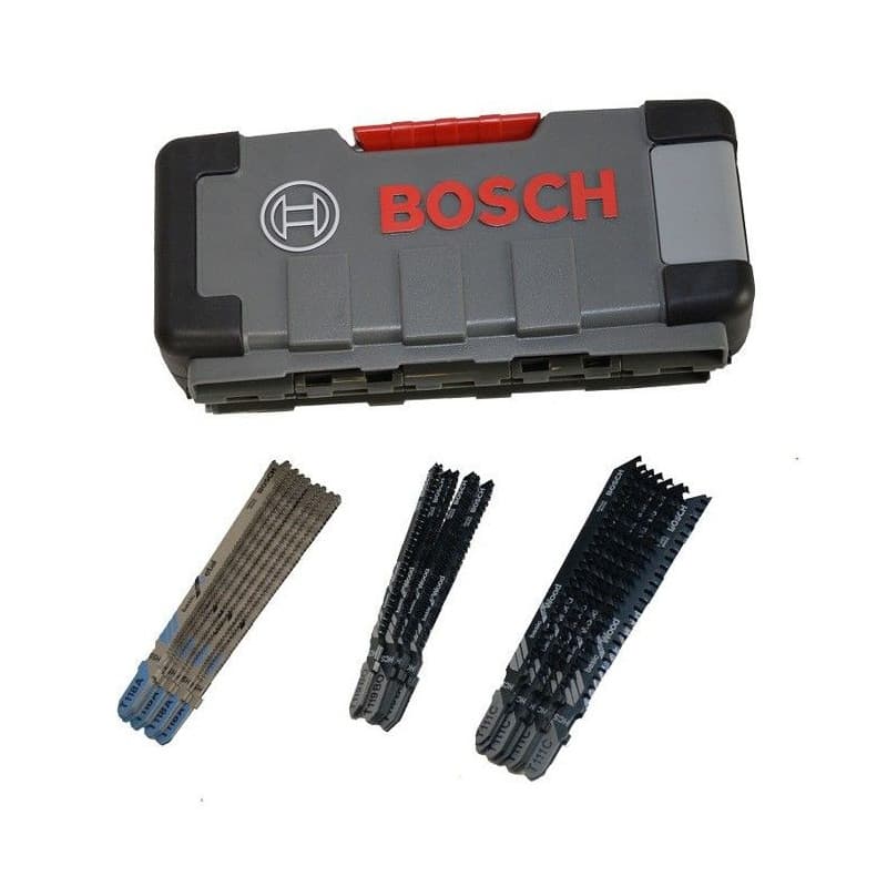 Kit de lames de scie sauteuse - BOSCH - 2607010903 - 30 lames - Bois tendre et métal - Coups courbes et droits