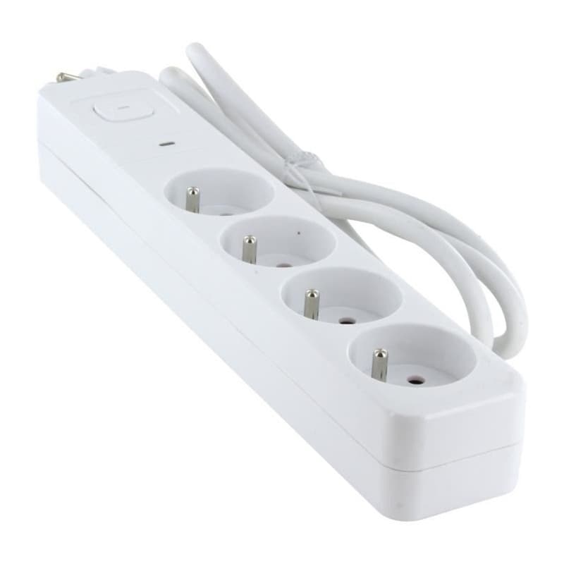 Multiprise - CHACON - 4 x 16 A - Cordon 1,5 m - Protection surtension