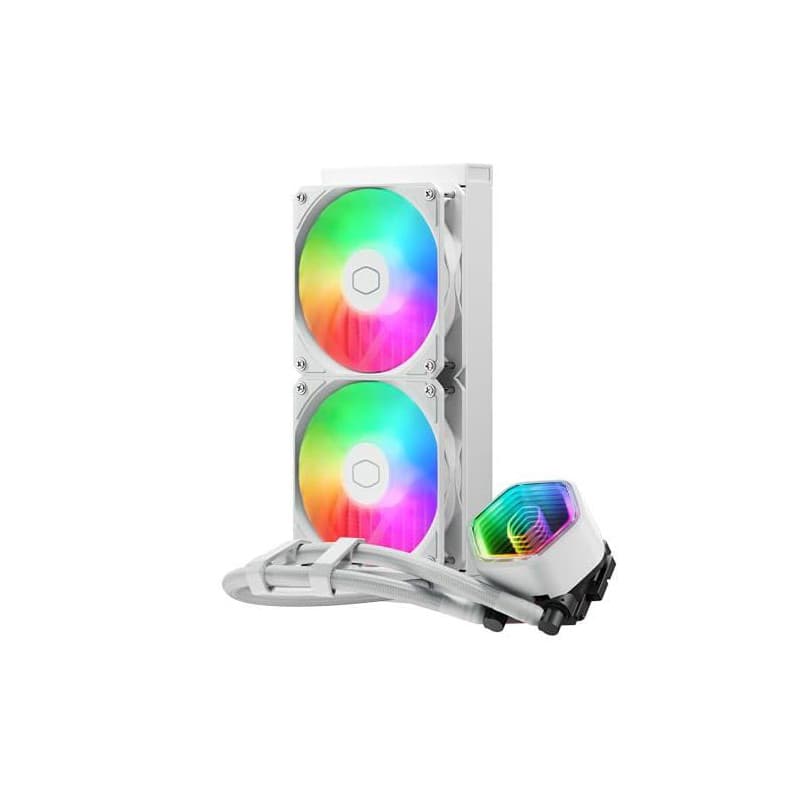 Refroidissement PC - COOLER MASTER - MLW-D24M-A18PA-RW - MasterLiquid 240 Core II WHITE ARGB