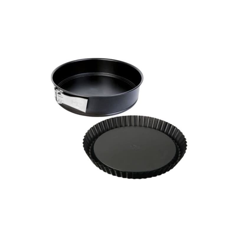 Duo Moule a tarte renversée et moule a manqué a charniere - DR oeTKER - Tradition - 28 et 26 cm