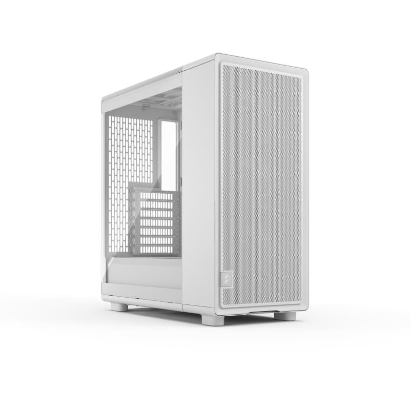 Boîtier PC - Fractal Design - FD-C-EPO1A-03 - Blanc - Verre trempé - Refroidissement haute performance - 3 ventilateurs Momentum