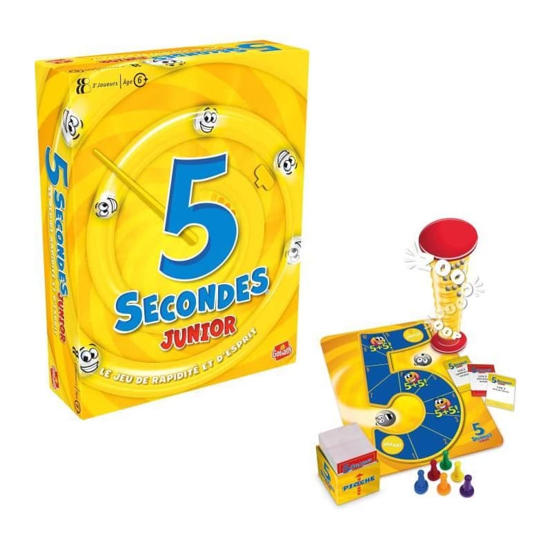5 Secondes junior - Jeu d'ambiance et de rapidité - GOLIATH - Des 6 ans