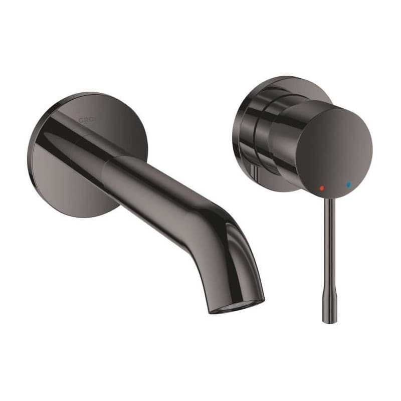 Mitigeur lavabo mural - GROHE - Essence - 2 trous - Taille M - Finition Hard Graphite
