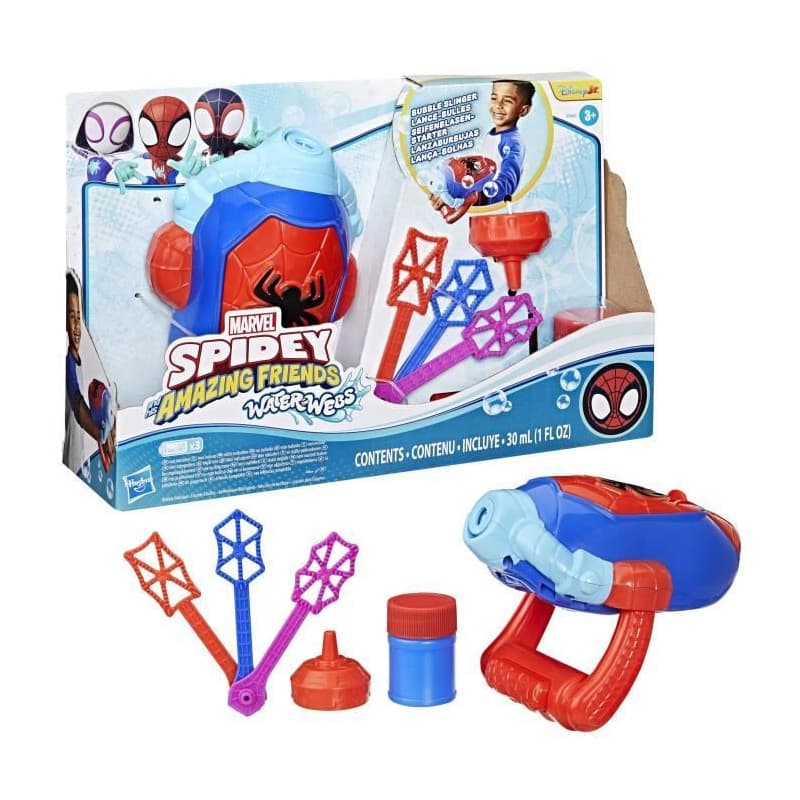 Spidey Lance-bulles électronique, jouets de déguisement de super-héros pour enfants, des 3 ans, Marvel Spidey et ses Amis Extrao