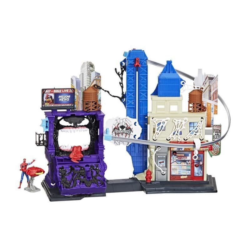 Spiderman La ville des lanceurs de toiles, coffret pour enfants, Marvel Spider-Man VenomVersus, des 4 ans