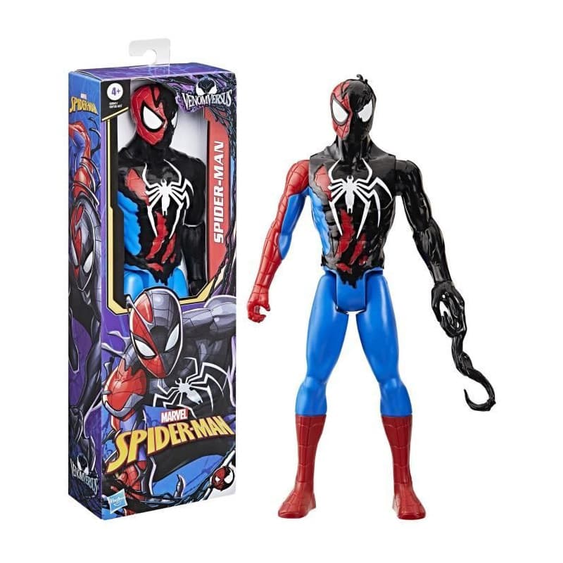 Figurine Spider-Man VenomVersus de 30 cm, Titan Hero Series, Marvel Spider-Man VenomVersus, des 4 ans