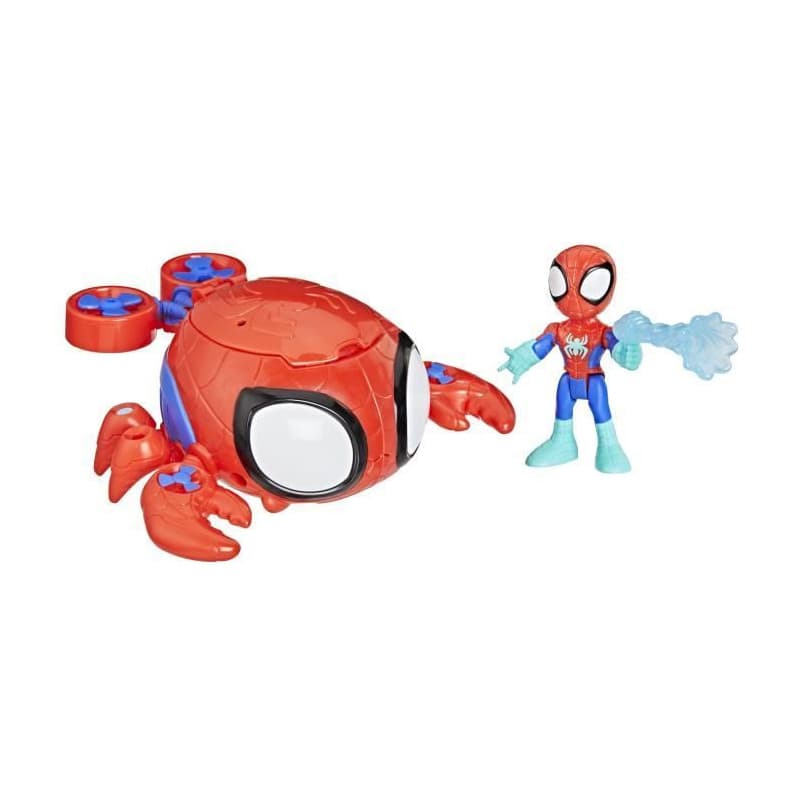 Spidey Araignée de mer Water-Webs, Figurine et véhicule, Marvel Spidey et ses Amis Extraordinaires, Des 4 ans