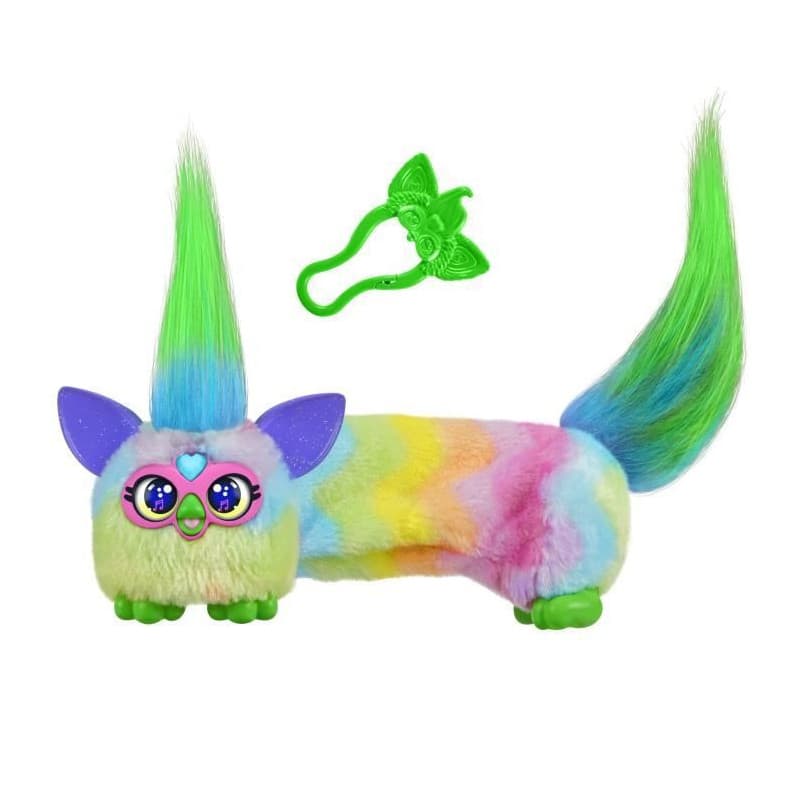 Furby DJ Furblets Can-Dee-Swirl, Mini peluche électronique, jouet pour enfant, 45 sons et musiques, des 6 ans