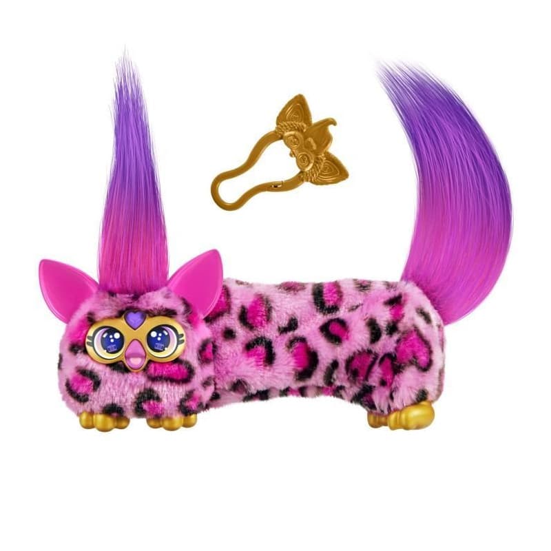 Furby DJ Furblets Kitt-Ee-Luv, Mini peluche électronique, jouet pour enfant, 45 sons et musiques, des 6 ans