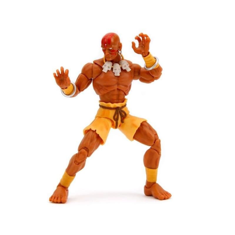Figurine - JADA TOYS - Dhalsim - Articulée - 15 cm - Accessoires interchangeables
