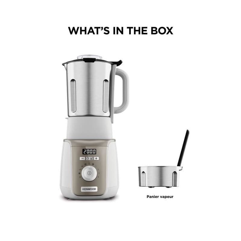 Blender chauffant - Kenwood SOUPEASY+ - CBL30.000CP - 1000 W - 1,75 L - 4 programmes - champagne